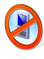 No cell phone 
